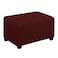 Easy-Going EasyGoing Stretch Ottoman Cover Folding Storage Stool Furniture Protector Soft Rectangle slipcover with Elastic BottomOttoman SmallWine