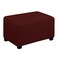 Easy-Going EasyGoing Stretch Ottoman Cover Folding Storage Stool Furniture Protector Soft Rectangle slipcover with Elastic BottomOttoman SmallWine