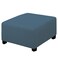 Easy-Going EasyGoing Stretch Ottoman Cover Folding Storage Stool Furniture Protector Soft slipcover with Elastic Bottom MediumBluestone