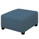 Easy-Going EasyGoing Stretch Ottoman Cover Folding Storage Stool Furniture Protector Soft slipcover with Elastic Bottom MediumBluestone