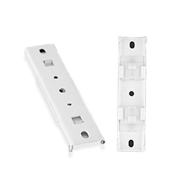 Jos & Straight Curtain Track Double Ceiling Brackets White 6 Pack Ceiling Mount Curtain Support Track Accessories