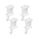 TOKPLNU Flexible Bendable Curtain Track End Stops 4 Pack Curved Siding Ceiling Wall Mount Curtain Rail Ends Cap