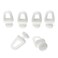 RLECS 100pcs Plastic Carrier Slide Wheels Rollers White Curtain Track Carrier Glide Rollers Rail Curtain Hook Rollers Home Curtain Hanger