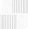 DALIX PVC Veritcal Blind Replacement Slats Curved Smooth White 945 x 35 20Pack