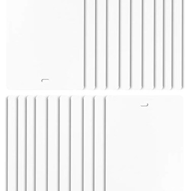 DALIX PVC Veritcal Blind Replacement Slats Curved Smooth White 945 x 35 20Pack