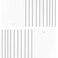 DALIX PVC Veritcal Blind Replacement Slats Curved Smooth White 945 x 35 20Pack