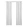 Eclipse ECLIPSE Solid Minimalist Blackout Thermal Liner for Window Curtains with Drapery Hooks 2 Panels 27 x 60 White