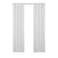 Eclipse ECLIPSE Solid Minimalist Blackout Thermal Liner for Window Curtains with Drapery Hooks 2 Panels 27 x 60 White