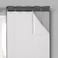 Eclipse ECLIPSE Solid Minimalist Blackout Thermal Liner for Window Curtains with Drapery Hooks Double Panel 27 x 92 White