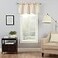 Eclipse ECLIPSE Modern Valance Rod Pocket Window Curtain for Kitchen or Bathroom 42 x 21