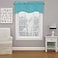 Eclipse ECLIPSE Kendall Modern Scalloped Valance Rod Pocket Window Curtain for Kitchen or Bathroom 42 x 18 Turquoise