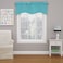 Eclipse ECLIPSE Kendall Modern Scalloped Valance Rod Pocket Window Curtain for Kitchen or Bathroom 42 x 18 Turquoise