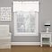Eclipse ECLIPSE Kendall Modern Scalloped Valance Rod Pocket Window Curtain for Kitchen or Bathroom 42 x 18 White