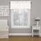 Eclipse ECLIPSE Kendall Modern Scalloped Valance Rod Pocket Window Curtain for Kitchen or Bathroom 42 x 18 White