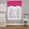 Eclipse ECLIPSE Kendall Modern Scalloped Valance Rod Pocket Window Curtain for Kitchen or Bathroom Raspberry 42 x 18