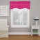Eclipse ECLIPSE Kendall Modern Scalloped Valance Rod Pocket Window Curtain for Kitchen or Bathroom Raspberry 42 x 18