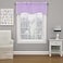 Eclipse ECLIPSE Kendall Modern Scalloped Valance Rod Pocket Window Curtain for Kitchen or Bathroom 42 x 18 Light Purple