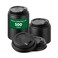 Restaurantware Coffee Cup Lids 500 Pack Fits 4 oz Coffee Cups Durable SpillProof Lid Secure Fit Design Disposable Round Black Plastic Covers for Hot Beverages Cafes and Office