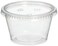 Reditainer Plastic Disposable Portion Cups Souffle Cup with Lids 4Ounce 100Pack