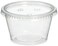 Reditainer Plastic Disposable Portion Cups Souffle Cup with Lids 4Ounce 100Pack