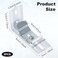 HINZIC 8 pcs Vertical Blind L Bracket Vertical Blind Bracket Clips 3 inch Length for Vertical Blinds with Headrail Width 11238mm Bracket Clips Outside Mounting