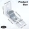HINZIC 8 pcs Vertical Blind L Bracket Vertical Blind Bracket Clips 3 inch Length for Vertical Blinds with Headrail Width 11238mm Bracket Clips Outside Mounting
