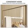 JOOM Over The Door Hook Drying Rack Foldable and Pull Out Over The Door Hook Drying Rack Bathroom Rear Rack 1 Piece Off White