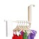 JOOM Over The Door Hook Drying Rack Foldable and Pull Out Over The Door Hook Drying Rack Bathroom Rear Rack 1 Piece Off White