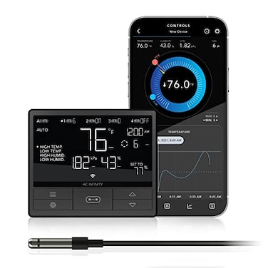 AC Infinity Controller 69 PRO Smart Environmental Controller with Temperature Humidity VPD Timer Cycle Schedule Controls for Grow Tent Cooling Ventilation Lighting