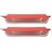 Pyrex 233 3qt Glass Baking Dish 233PC Red Lid 2Pack Made in USA
