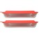 Pyrex 233 3qt Glass Baking Dish 233PC Red Lid 2Pack Made in USA