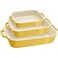 STAUB Staub Ceramic 3pc Rectangular Baking Dish Set Citron
