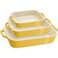 STAUB Staub Ceramic 3pc Rectangular Baking Dish Set Citron