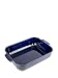 Peugeot Appolia Rectangular Oven Dish Ceramic Baker with Handles Blue 10 x 8 x 25 inches