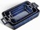 vicrays VICRAYS Ceramic Bakeware Set Porcelain Rectangular Lasagna Pans Casserole Dish Set for Baking Cooking Kitchen Cake Dinner Banquet and Daily Use 3 PCS 15 x 85 InchesBlue