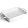 Keponbee Baking Pan Rectangular Oven Dish Baking Tray Heavy Duty Ceramic Pans for Cake Lasagna Banquet and Daily Use 36 Quart High Capacity