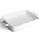 Keponbee Baking Pan Rectangular Oven Dish Baking Tray Heavy Duty Ceramic Pans for Cake Lasagna Banquet and Daily Use 36 Quart High Capacity
