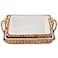 Mud Pie Hyacinth Basket Set small baker 7 x 11 large baker 13 x 18 12