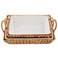 Mud Pie Hyacinth Basket Set small baker 7 x 11 large baker 13 x 18 12