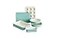 GreenLife 6 Piece Nonstick Bakeware Set NonToxic PFASFree Ceramic Oven Pans Dishwasher Oven Safe to 450F Easy Release Baking Sheet Loaf Pan Rectangle Round Cake Muffin Pan Turquoise