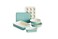 GreenLife 6 Piece Nonstick Bakeware Set NonToxic PFASFree Ceramic Oven Pans Dishwasher Oven Safe to 450F Easy Release Baking Sheet Loaf Pan Rectangle Round Cake Muffin Pan Turquoise