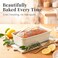 Larder & Larder Vine 8Piece Stackable Bakeware Set CeramicCoated Nonstick Baking Pan Set NonToxic with Baking Sheets Muffin Pan Loaf Pan Cake Pans French Gray