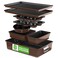 NutriChef 8Piece Nonstick Stackable Bakeware Set PFOA PFOS PTFE Free Baking Tray Set wNonStick Coating 450F Oven Safe Round Cake Loaf Muffin WideSquare Pans Cookie Sheet Brown