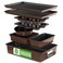 NutriChef 8Piece Nonstick Stackable Bakeware Set PFOA PFOS PTFE Free Baking Tray Set wNonStick Coating 450F Oven Safe Round Cake Loaf Muffin WideSquare Pans Cookie Sheet Brown