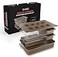 Elbee Home 8Piece Nonstick Space Saving Bread Baking Pan Set Includes Large Roasting Pan Bread Loaf Pan Baguette Pan Cooling Rack 8Cavity Mini Loaf Pan Aluminized Steel PFOA PFOS Free