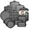 Slow Slog 11Piece Nonstick Baking Pan Set Stackable Bakeware Sets Oven Pans for Baking with Silicone Handles Includes Cookie Sheet Cake Pans Loaf Pan Pizza Pan Muffin Pan Black