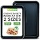 NutriChef 2Piece Baking Sheet Non Stick Premium Carbon Steel Cookie Sheets for Baking Large and Medium Baking Trays for Oven Blue Diamond