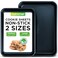 NutriChef 2Piece Baking Sheet Non Stick Premium Carbon Steel Cookie Sheets for Baking Large and Medium Baking Trays for Oven Blue Diamond