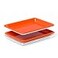 HIGHERHUMAN Fitted full coverage silicone pan liner turn any quarter sheet pan a nonstick baking sheet 2 pack