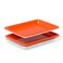 HIGHERHUMAN Fitted full coverage silicone pan liner turn any quarter sheet pan a nonstick baking sheet 2 pack